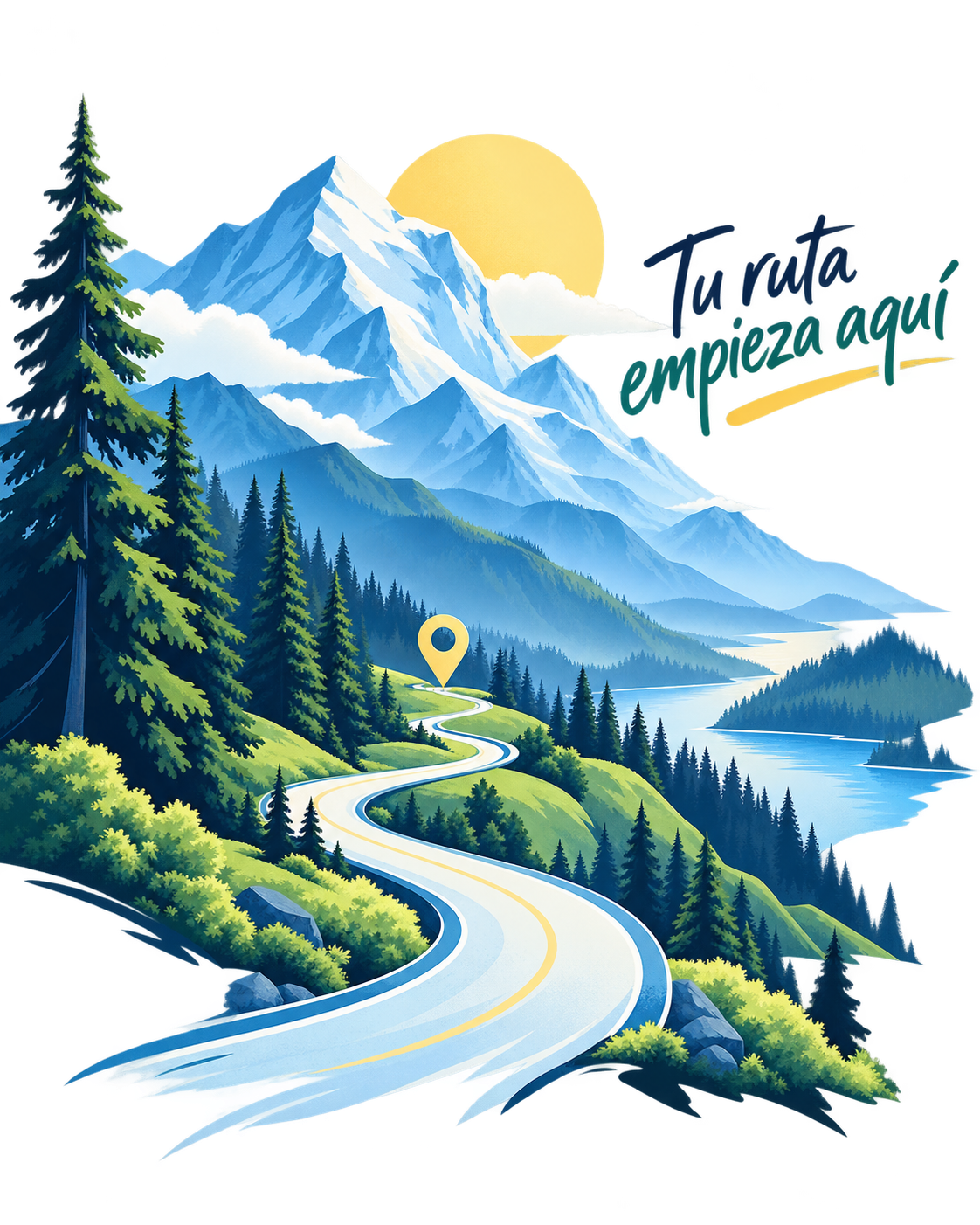 Ruta y montaña